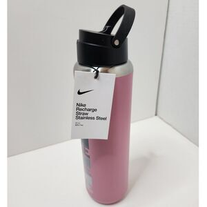 Nike Recharge Stainless Steel Straw Bottle 24 oz – Pink – BPA Free